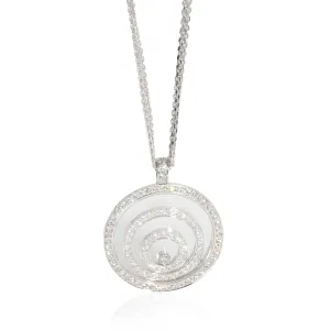 Chopard Happy Spirit Diamond Pendant in 18k White Gold 0.91 CTW