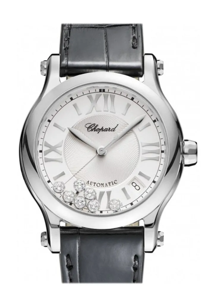 Chopard Happy Sport 36mm Automatic Stainless Steel and Diamonds Watch 278559-3001