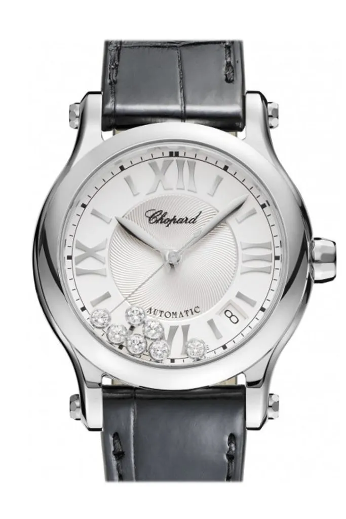 Chopard Happy Sport 36mm Automatic Stainless Steel and Diamonds Watch 278559-3001