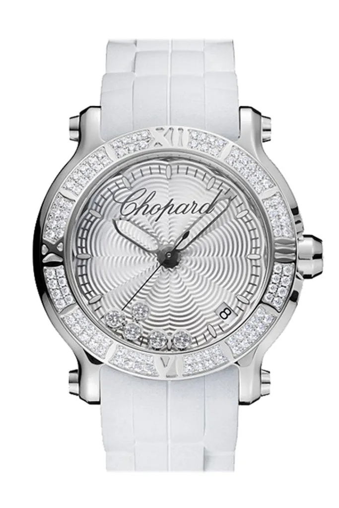 Chopard Happy Sport Round Quartz 36mm Ladies Watch 278551-3003