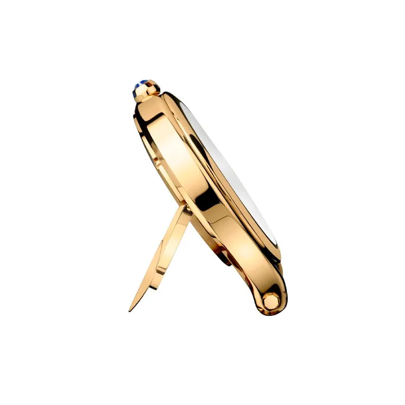 CHOPARD 'HAPPY SPORT' YELLOW GOLD TABLE CLOCK