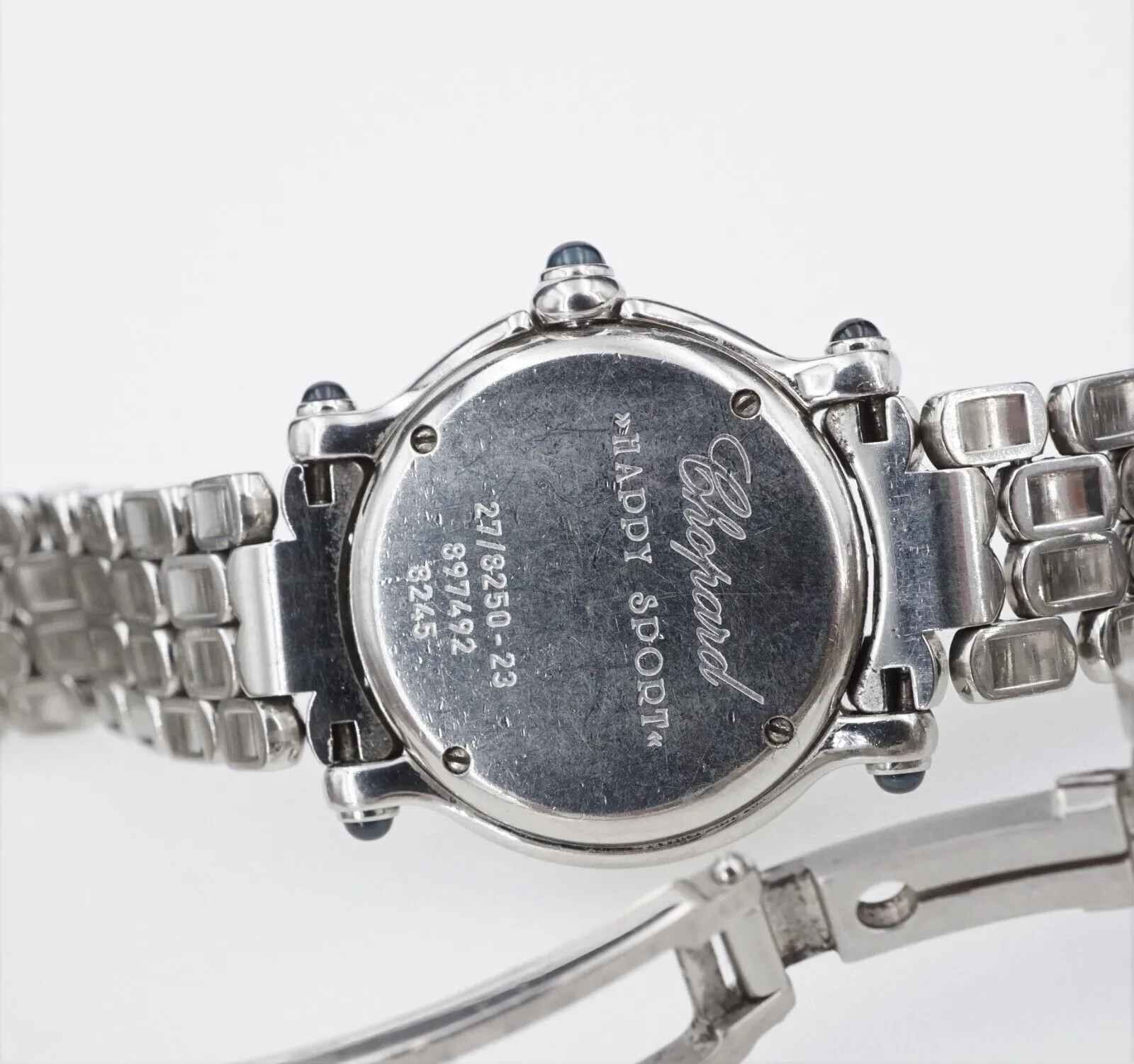 Chopard Stainless Steel Happy Sport Diamond Watch 6.75" 26 mm W800