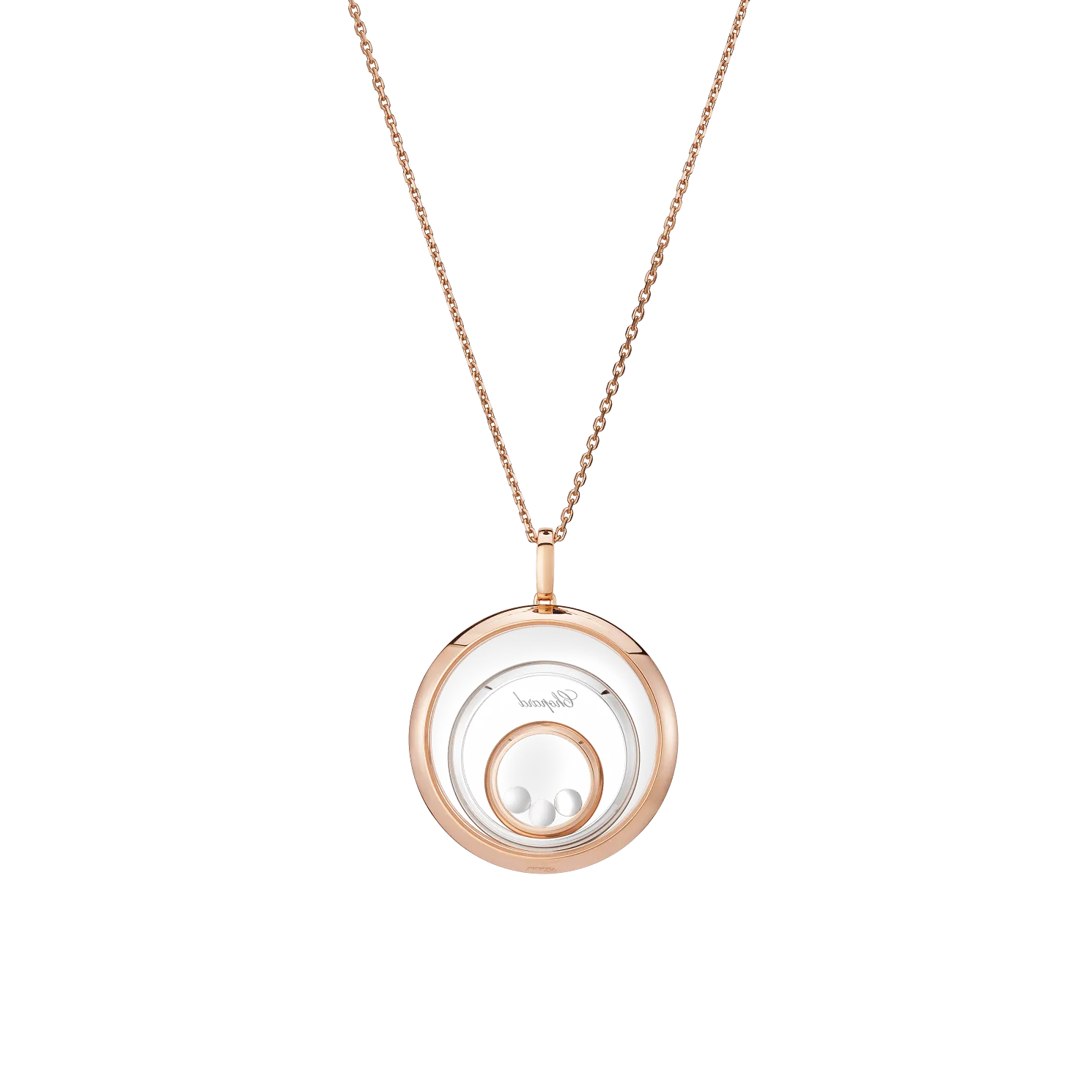 Happy Spirit Rose Gold Pendant & Necklace