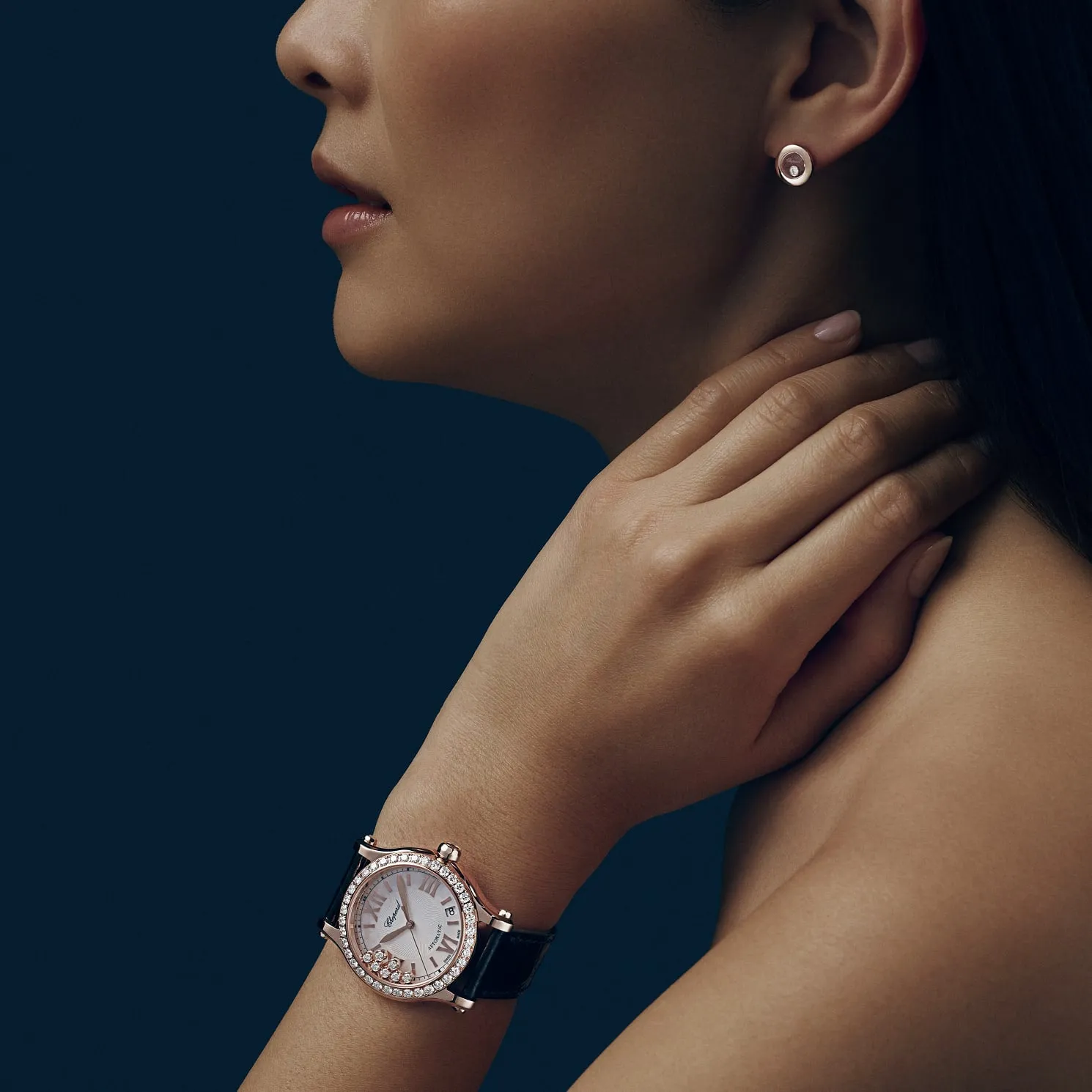 Happy Sport 18K Rose Gold Automatic 36mm