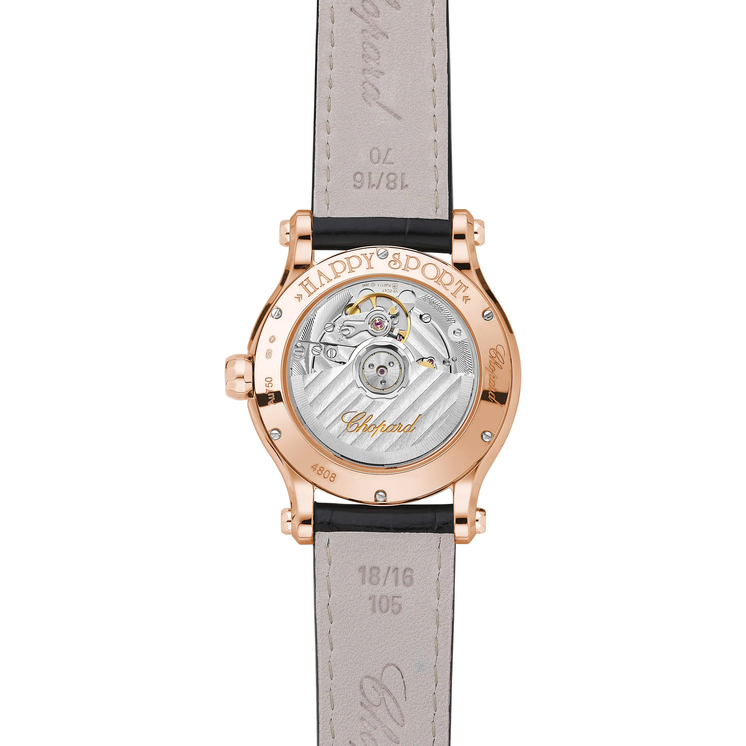 Happy Sport 18K Rose Gold Automatic 36mm