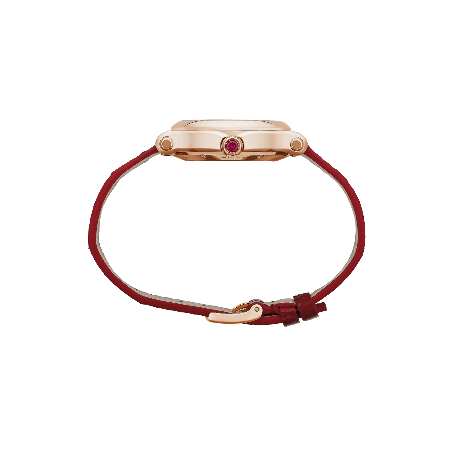 Happy Sport 33mm Automatic 18K Rose Gold Diamond and Rubies
