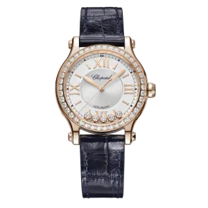 Happy Sport 33mm Automatic 18K Rose Gold Diamond