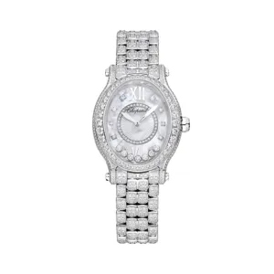 HAPPY SPORT OVAL DIAMOND IN WHITE GOLD WITH DIAMONDS