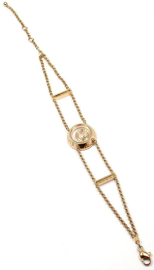 Rare! Authentic Chopard Happy Spirit Diamond Chain Bracelet Retail $13,200